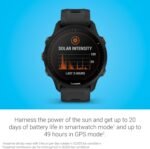 Garmin Forerunner® 955 Solar, GPS Running Smartwatch with Solar Charging Capabilities, Tailored to Triathletes, Long-Lasting Battery, Black - 010-02638-00 - Image 4