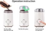 DR MILLS DM-7441W Coffee Grinder Electric, Coffee Bean and Dried Spice Grinder, One Touch Operation, Blade and Cup Made with SUS304 Stainless Steel (White) - Image 3