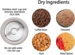DR MILLS DM-7441W Coffee Grinder Electric, Coffee Bean and Dried Spice Grinder, One Touch Operation, Blade and Cup Made with SUS304 Stainless Steel (White) - Image 4