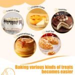 6 Inch Cake Pan - 3PCS Nonstick Round Cake Pans with 100 PCS Parchment Paper, Carbon Steel Smash Cake Baking Pans with Handle, Dishwasher Safe - Image 5