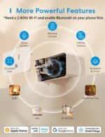 meross Smart Plug Mini, 15A & Reliable Wi-Fi, Support Apple HomeKit, Siri, Alexa, Echo, Google Assistant and Nest Hub, App Control, Timer, No Hub Needed, 2.4G WiFi Only, 4 Pack - Image 3