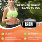 3D Pedometer for Walking, Simple Walking Step Counter with Removable Clip and Strap, USB Rechargeable Step Tracker with Backlight, Accurate Step Counter for Men Women Seniors - Image 4