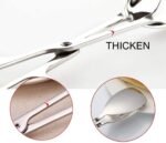 KEBE 2-PACK Serving Tongs for Buffet Party Catering, Thickening Food Serving Salad Cake Bread Kitchen Tongs, Stainless Steel - Image 5