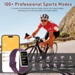 Fitness Tracker with Step Counter/Calories/Stopwatch, Activity Tracker, Health Tracker with Heart Rate Monitor, Sleep Tracker,1.47 Touch Color Screen, Pedometer Watch for Women Men - Image 3