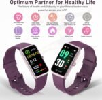 Fitness Tracker with Step Counter/Calories/Stopwatch, Activity Tracker, Health Tracker with Heart Rate Monitor, Sleep Tracker,1.47 Touch Color Screen, Pedometer Watch for Women Men - Image 5
