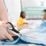 iBayam 3-Pack 8" Heavy Duty Scissors with Ultra Sharp Blades and Comfort Grip Handles - For Office, Home, School, Sewing, and Crafts - Image 4