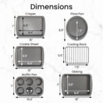GoodCook Everyday Nonstick Toaster Oven 6pc Set, Gray - Image 3