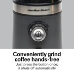 Hamilton Beach Electric Coffee Grinder for Beans, Spices and More, with Multiple Grind Settings for up to 14 Cups, Removable Stainless Steel Chamber, Grey (80396C), 10 oz - Image 3