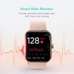 SKG Smart Watch for Women, Fitness Tracker with 5ATM Swimming Waterproof, Sleep Monitor, 1.7'' Touch Screen Smartwatch Fitness Watch for Android-iPhone iOS,V7 Pink - Image 3