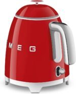 SMEG Mini 50's Retro Style 3 Cup Electric Kettle with Double Wall Anti Slip Base and Water Level Indicator (Red) - Image 4