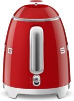 SMEG Mini 50's Retro Style 3 Cup Electric Kettle with Double Wall Anti Slip Base and Water Level Indicator (Red) - Image 5