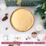 Onader 8 Inch Round Cake Pan, Stainless Steel Baking Pan Set of 3, Birthday Wedding Cake Tin - Image 4