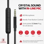 AC01 Headphones Wired Over Ear, Corded Stereo Headsets with Microphone Volume Control for Adults Teens Kids 3.5mm for Cellphones, Tablets, Laptop, Chromebook (Black Grey) - Image 5