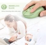 seenda Wireless Mouse, 2.4G Noiseless Mouse with USB Receiver Portable Computer Mice for PC, Tablet, Laptop with Windows System (Olive Green) - Image 3