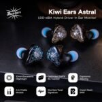 Linsoul Kiwi Ears Astral 1DD+6BA Hybrid in Ear Monitor, Wired Earbuds, HiFi Studio Recording &Mixing Earphone, Portable Gaming IEMs for Professional Music Engineers Audiophiles (Blue) - Image 3