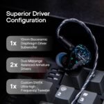 Linsoul Kiwi Ears Astral 1DD+6BA Hybrid in Ear Monitor, Wired Earbuds, HiFi Studio Recording &Mixing Earphone, Portable Gaming IEMs for Professional Music Engineers Audiophiles (Blue) - Image 4