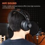 JOYO Studio Headphones Monitor Headphone for Recording Over Ear Noise Canceling for Guitar Cellphone Mixer Amplifier Podcast DJ and Keyboard Piano (JMH-02) - Image 4