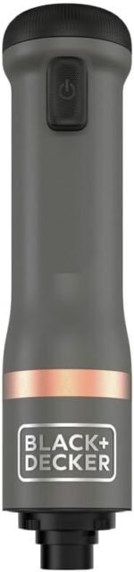 BLACK+DECKER Kitchen Wand Cordless Immersion Blender, 4 in 1 Multi Tool Set, Hand Blender with Charging Dock, Grey (BCKM1014K01) - Image 3