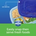 Ziploc Food Storage Meal Prep Containers Reusable for Kitchen Organization, Smart Snap Technology, Dishwasher Safe, Divided Rectangle, 2 Count - Image 5