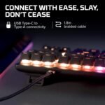 HyperX Alloy Origins Core - Tenkeyless Mechanical Gaming Keyboard, Software Controlled Light & Macro Customization, Compact Form Factor, RGB LED Backlit, Tactile HyperX Aqua Switch,Black - Image 3