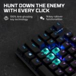 HyperX Alloy Origins Core - Tenkeyless Mechanical Gaming Keyboard, Software Controlled Light & Macro Customization, Compact Form Factor, RGB LED Backlit, Tactile HyperX Aqua Switch,Black - Image 4