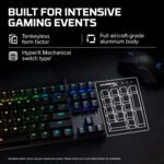 HyperX Alloy Origins Core - Tenkeyless Mechanical Gaming Keyboard, Software Controlled Light & Macro Customization, Compact Form Factor, RGB LED Backlit, Tactile HyperX Aqua Switch,Black - Image 5