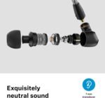 Sennheiser Consumer Audio IE 200 In-Ear Audiophile Headphones - TrueResponse Transducers for Neutral Sound, Impactful Bass, Detachable Braided Cable with Flexible Ear Hooks - Black - Image 3