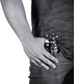 Leofoto MT-02C+LH-22 Carbon Fiber Mini Travel Tabletop Tripod, 2 Leg Section, 1/4" Tripod Mounting Stud Ball Head Kit (Olive) - Image 5