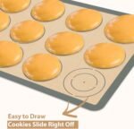Silicone Baking Mat Set of 6, Silicone Mats for Baking, Baking Sheets Non Stick for Macaron, Cookie, Pizza, Bread and Pastry, Baking Supplies for Oven, Food Grade Reusable - Image 4