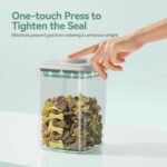 Dog-Cat POP Treat-Airtight jar-Container - 1.3 Qt/1.2 L | Ideal For Up To 1.3 Lb Of Treats | Stackable One-Touch Opening | BPA-Free - Image 3
