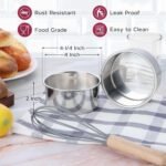 Onader Mini Round Cake Pan Set for Baking, 4 Inch Stainless Steel Baking Pan Tin Set of 3 - Image 3