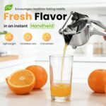 Manual Lemon Juicer, 2026 Heavy Duty Aluminum Alloy Fresh Fruit Juice Squeezer, Citrus Juicer Hand Press, Manual Juice Squeezer for Home, Kitchen, Restaurant (1) - Image 3