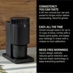 Fellow Opus Conical Burr Coffee Grinder - All Purpose Electric - Espresso Grinder with 41 Settings for Drip, French Press, & Cold Brew - Matte Black - Image 3
