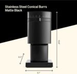 Fellow Opus Conical Burr Coffee Grinder - All Purpose Electric - Espresso Grinder with 41 Settings for Drip, French Press, & Cold Brew - Matte Black - Image 4