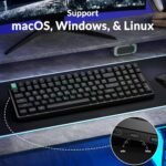 Keychron K4 HE 96% Wireless RGB Hall Effect Keyboard, Gateron Magnetic Switch, Analog Mode & Rapid Trigger, QMK/VIA, 2.4GHz/BT5.2/USB-C, Multitasker for Mac/Windows/Linux, Aluminum Frame - Black - Image 4