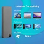 5-Star Aluminum Portable External Solid State Drive SSD 2TB, Read up to 500MB/s, USB-C, USB A 3.2 Gen 2, Waterproof, Dustproof (IP68), Shockproof, Pressure Resistant - Image 4