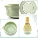 Matcha Whisk Set, Matcha Bowl with Spout, Tea Brush Stand, Stainless Steel Sifter, Matcha Whisk Holder - 8 Pcs Green Matcha Kit Set for Matcha Lover Ideal Holiday Gift, Tea Making Tools - Image 9