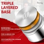 MICHELANGELO Saucepan Set 3 Sizes, Stainless Steel Sauce Pan with Lid, Tri-Ply Bottom Sauce Pot Set, Nonstick Saucepan, Induction Compatible, 1QT & 2QT &3QT - Image 3