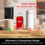 CHULUX RectoCafé Espresso Machine for Nespresso Original Capsule Pod, 20 Bar Professional Italian Pump Coffee Machine, Extra Mini Espresso Maker for Home & Office, Black - Image 3