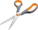 Amazon Basics Stainless Steel Scissors for Office, Crafts, Multipurpose, Sharp, Comfort Grip, PVD Coated, 3 Pack, Multicolor - Image 4