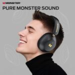 Monster Persona 6th ANC Active Noise Cancelling Headphones, Wireless Bluetooth Headphones Over Ear with HiFi Stereo Audio, 60H Playtime, Bluetooth 6.0, 3 EQ Modes for Travel Work, Black - Image 3