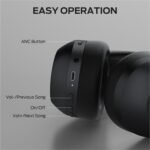 Monster Persona 6th ANC Active Noise Cancelling Headphones, Wireless Bluetooth Headphones Over Ear with HiFi Stereo Audio, 60H Playtime, Bluetooth 6.0, 3 EQ Modes for Travel Work, Black - Image 4