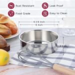 Onader 6 Inch Round Cake Pan Tin Set of 3, Stainless Steel Small Baking Pan for Wedding Birthday - Image 3