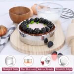 Onader 6 Inch Round Cake Pan Tin Set of 3, Stainless Steel Small Baking Pan for Wedding Birthday - Image 5