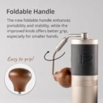 1Zpresso J Manual Coffee Grinder Silver Capacity 35g with Assembly Stainless Steel Conical Burr - Numerical Internal Adjustable Setting - Image 4