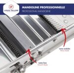 Bron Coucke Stainless Steel Bron Mandolin Slicer Without Pusher 215030 Gray, Without Hand Guard - Image 4