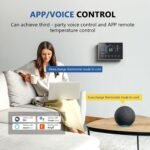 BSEED WiFi Smart Thermostat for Home - Touch Screen, Energy Saving, 7-Day Programmable (Holiday Mode), Easy DIY, Works with Siri/Alexa/Google, Black（C-Wire Adapter Included） - Image 4