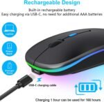Wireless Mouse for Computer Laptop,Bluetooth Mouse for Apple MacBook,Dual Mode BT 5.0+ 2.4GHz USB Mice - Image 5