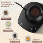 Gooseneck Electric Kettle, Intelligent Temperature Control, Stainless Steel Inner, Quick Heating, for Pour Over Coffee, Brew Tea, Boil Hot Water, 1000W 0.9L Black - Image 3