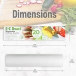 Mind Reader E-Z Board Disposable Plastic Cutting Board, 20 Square Feet, Easy Clean-Up and Convenient Use, Ideal for Camping, Hunting, Boating, and For People With Food Allergies, Clear - Image 3